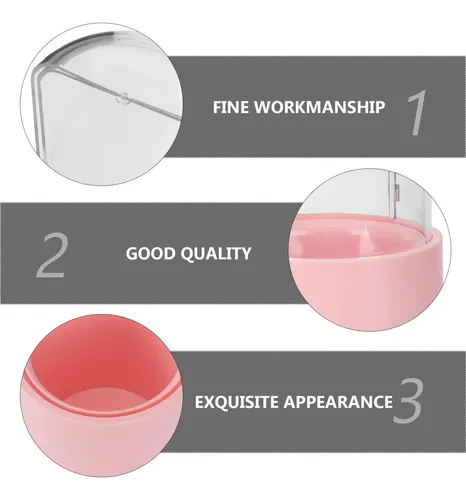 Estuche For Brochas De Maquillaje, Con Tapa Y Grande