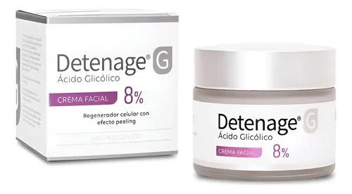 Detenage G Acido Glicólico 8% Crema Facial Antiedad 50g