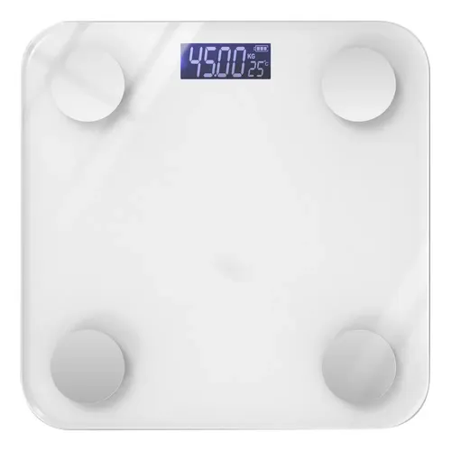 Báscula Digital Baño Inteligente Bluetooth, Vidrio Templado
