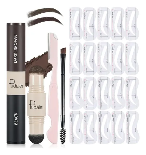 Set De Cejas Hinourisha Con Sellos Y Plantillas 23 Piezas