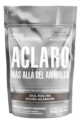 Polvo Decolorante Issue Keratina Aclaro Mas Alla 700g Tono: