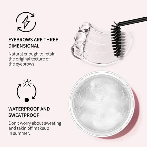 Eyebrow Styling Gel 3d Feathery Wild Brow Wax Waterproof Lon