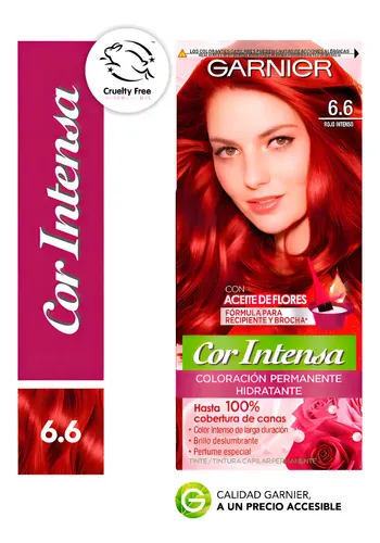 Kit Tintura Permanente Cor Intensa Tono 6.6
