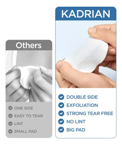 Discos De Algodón Exfoliantes Kadrian Para Rostro – Doble Fa