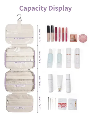 Neceser Colgante Narwey, Organizador De Maquillaje De Viaje,