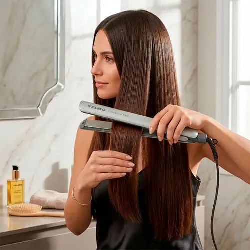 Planchita De Pelo Yelmo Ap3362 Titanium Pro Alisador Cabello