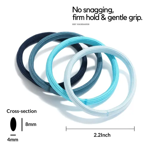 Cintas Para Cabello Hby De 8 Mm De Grosor, Paquete De 12 Uni