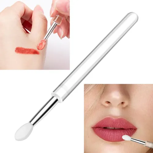 Pincel Para Labios, Aplicador De Lápiz Labial Con Cubierta,