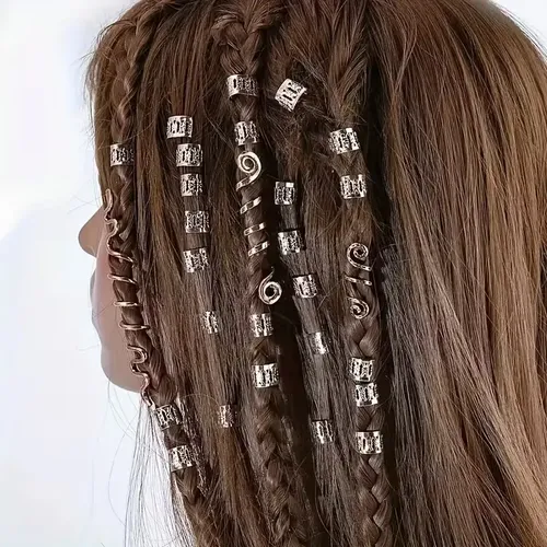 Adorno Para Trenzas, Cabello, Rasta, Estilo Celta 9 Unidades