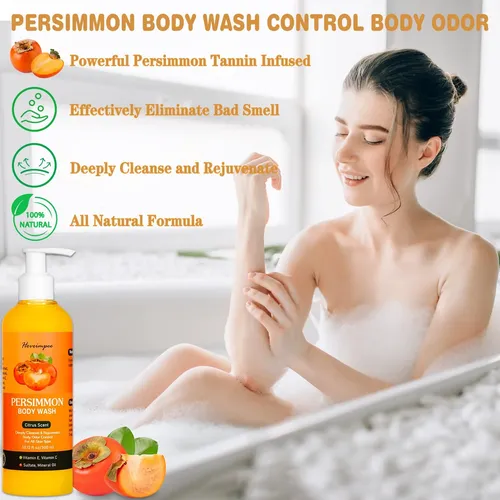 Body Wash Hoveimpee, Eliminador De Olores A Caqui, 300 Ml