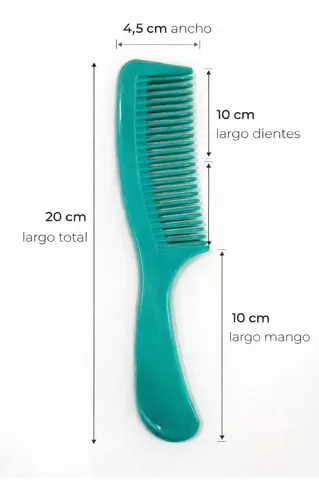 Peine Cabello Set X 4 Zeva Cosmetics