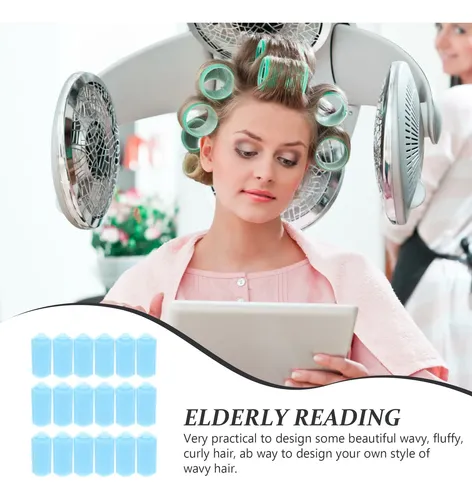 20pcs Air Bangs Creation With Sponge Hair Rollers For Women