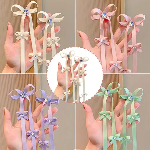 Accesorios Para Mujer S- Cordón De Pelo Con Lazo Y Borlas