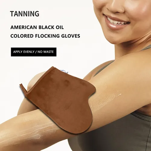 Guantes Bronceadores Con Protección Solar Flocados Para Spa
