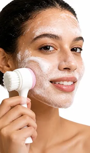 Cepillo Silicona Facial 2 En 1 Limpieza Facial Exfoliacion