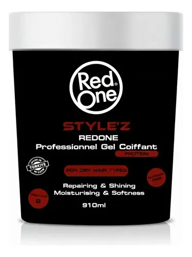 Red One Gel Extra Firme Fijador Con Proteina X910ml Barberia