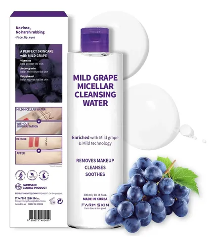 Agua Micelar Suave Farmskin Con Uva 300 Ml