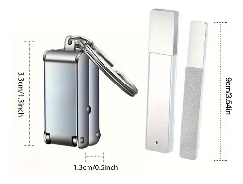 Cortaúñas Plegable Portátil De Acero Inoxidable De 2 Piezas