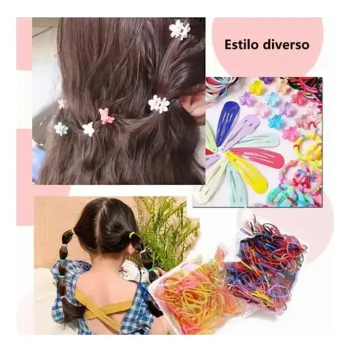780pcs Mini Ligas Elásticas Para Cabello: Accesorios Niñas/d