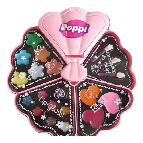 Set De Maquillaje Desplegable Abanico Poppi