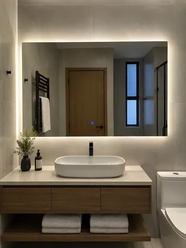 Espejo Baño Botón Táctil 130x70cm Luz Led Fria Calida Neutra