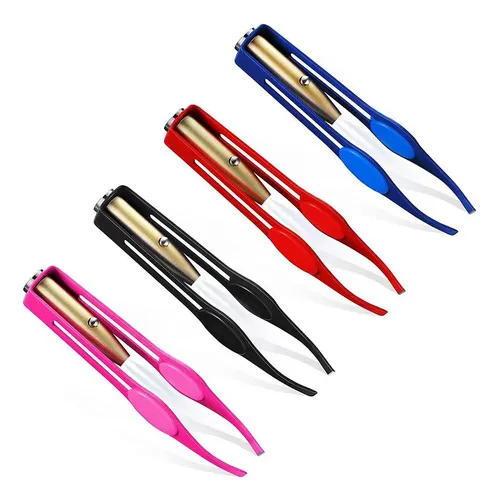 Pinzas Led De Acero Inoxidable Para Maquillaje Y Cejas, 4 Un