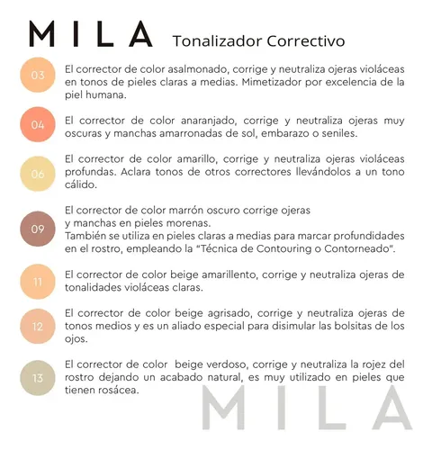 Corrector De Ojeras Tonalizador Correctivo Mila Marzi Tono 2000P-03