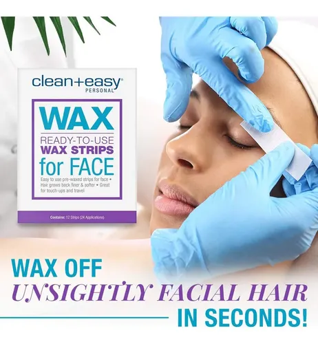 Cera Facial Lista Para Usar Clean + Easy – 12 Tiras