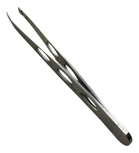 Pinza Para Depilar Eloise Acero Inox 8cm Plateada Cejas