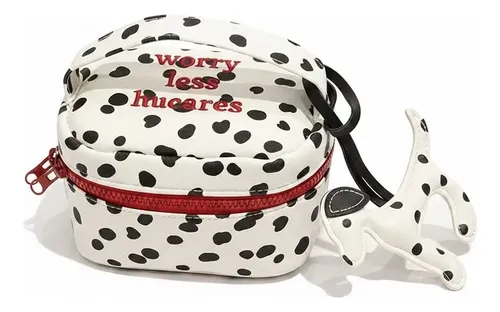 Bolsa De Maquillaje De Lunares Con Diseño De Cremallera Para