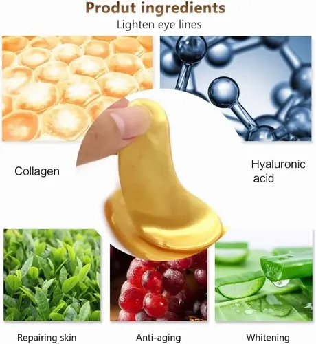 C.60 Pares Parches Ojos Colágeno Hidrogel Elimina Ojerasc.
