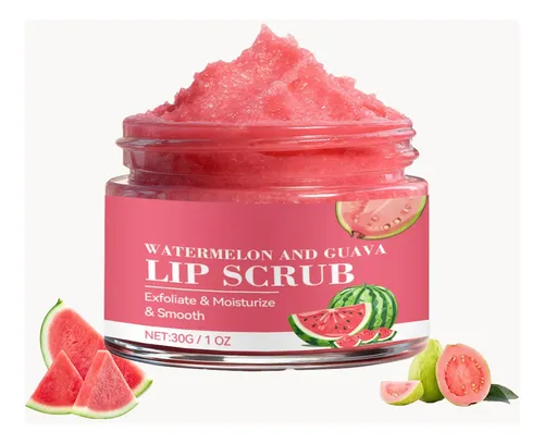 Watermelon Guava Lip Scrub With Natural Sugar Crystals