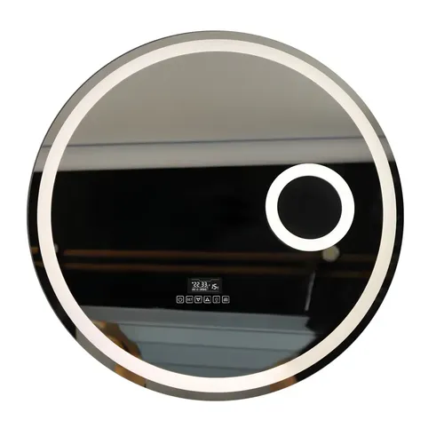 Espejo Redondo Con Parlante Led 60cm Lupa Frío Cálido Bluetooth