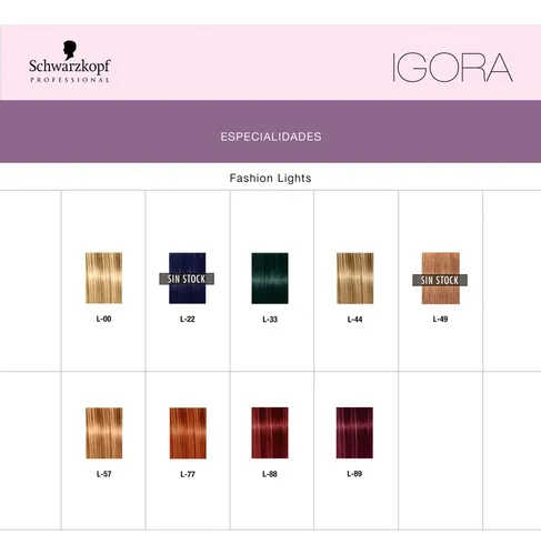 Schwarzkopf Igora Fashion Lights Tintura Pelo Aclarante L89