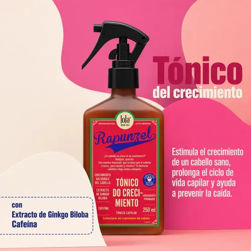 Kit Capilar Crecimiento Lola Rapunzel Máscara + Tónico
