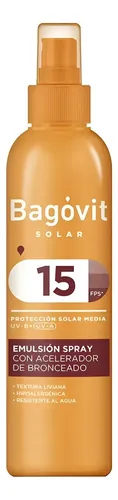 Bagovit Solar Spf15 Acelerador De Bronceado Spray 200g