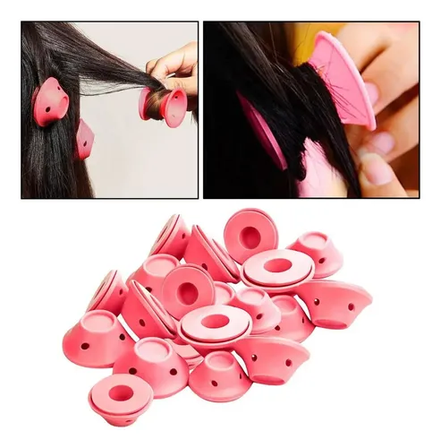 Rodillos De Silicona For Rizar El Cabello Sin Calor For La .