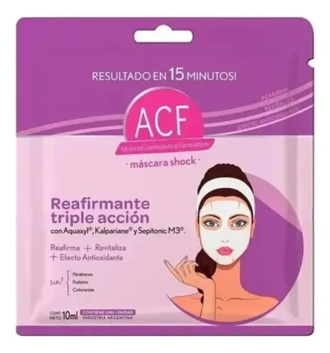 Acf Mascara Facial Reafirmante Triple Acción 10×12 Unidades Tipo De Piel Todo Tipo De Piel
