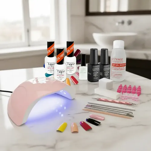 Kit Esmalte Semipermanente Tejar Con Cabina Y Kit Removedor