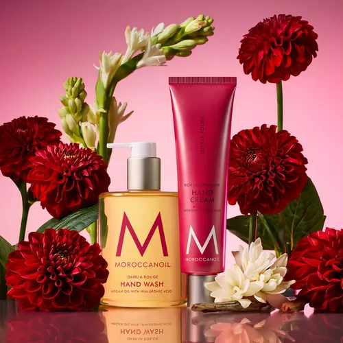 Kit Moroccanoil Hand Care Crema Y Jabon De Manos Dahlia Roug