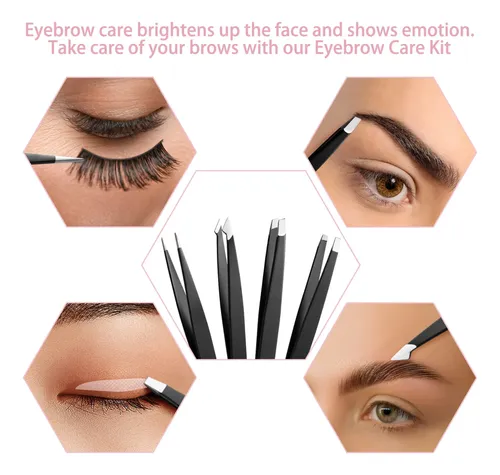 Kit De Cejas Studio Exquisite 8 En 1 Con Pinzas, Tijeras Y C
