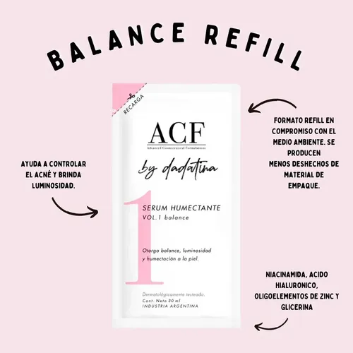 Recarga Serum Humectante Vol 1 Acf By Dadatina Tipo de piel Todo tipo de piel