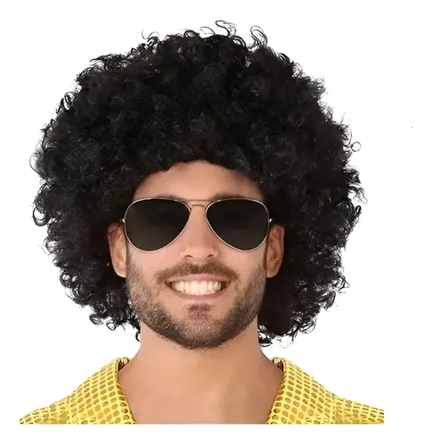 Combo Peluca Afro Chica Negra Payaso Disco X24 Unidades