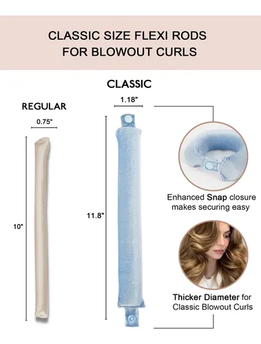 Rulos De Cabello Riffin Velvet 1,18puLG. (3cm) Pack De 2 C