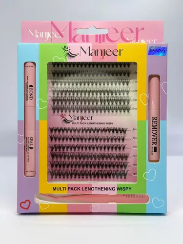 Set Pestañas Postizas Wispy 20+30p 9-14mm Adhesivo Removedor