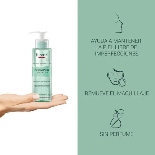 Eucerin Dermopure Oil Control Gel Limpiador Facial X400ml