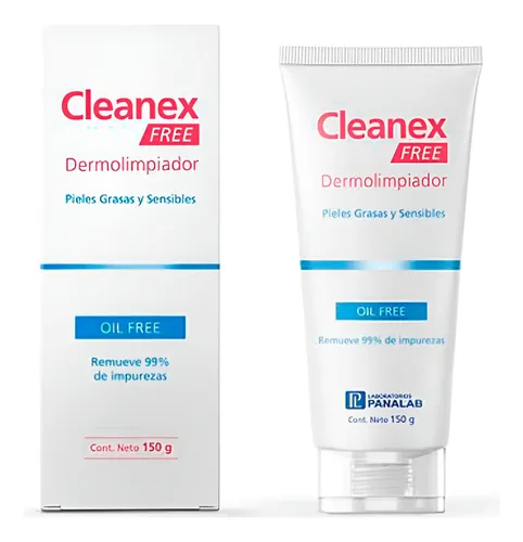 Cleanex Free Dermolimpiador Gel Facial Piel Grasa Sensible