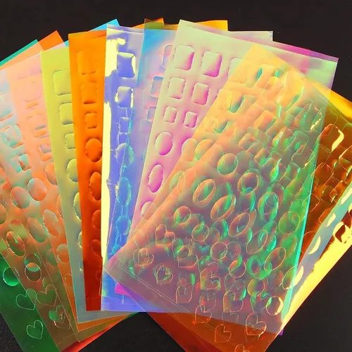 Stickers Aurora X6 Planchas Efecto Hielo Decoracion De Uñas
