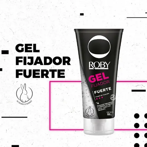 Roby Gel Fijación Fuerte Para El Cabello X 150 G