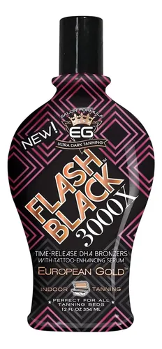 Loción Bronceadora European Gold Black 3000 X 12 Oz